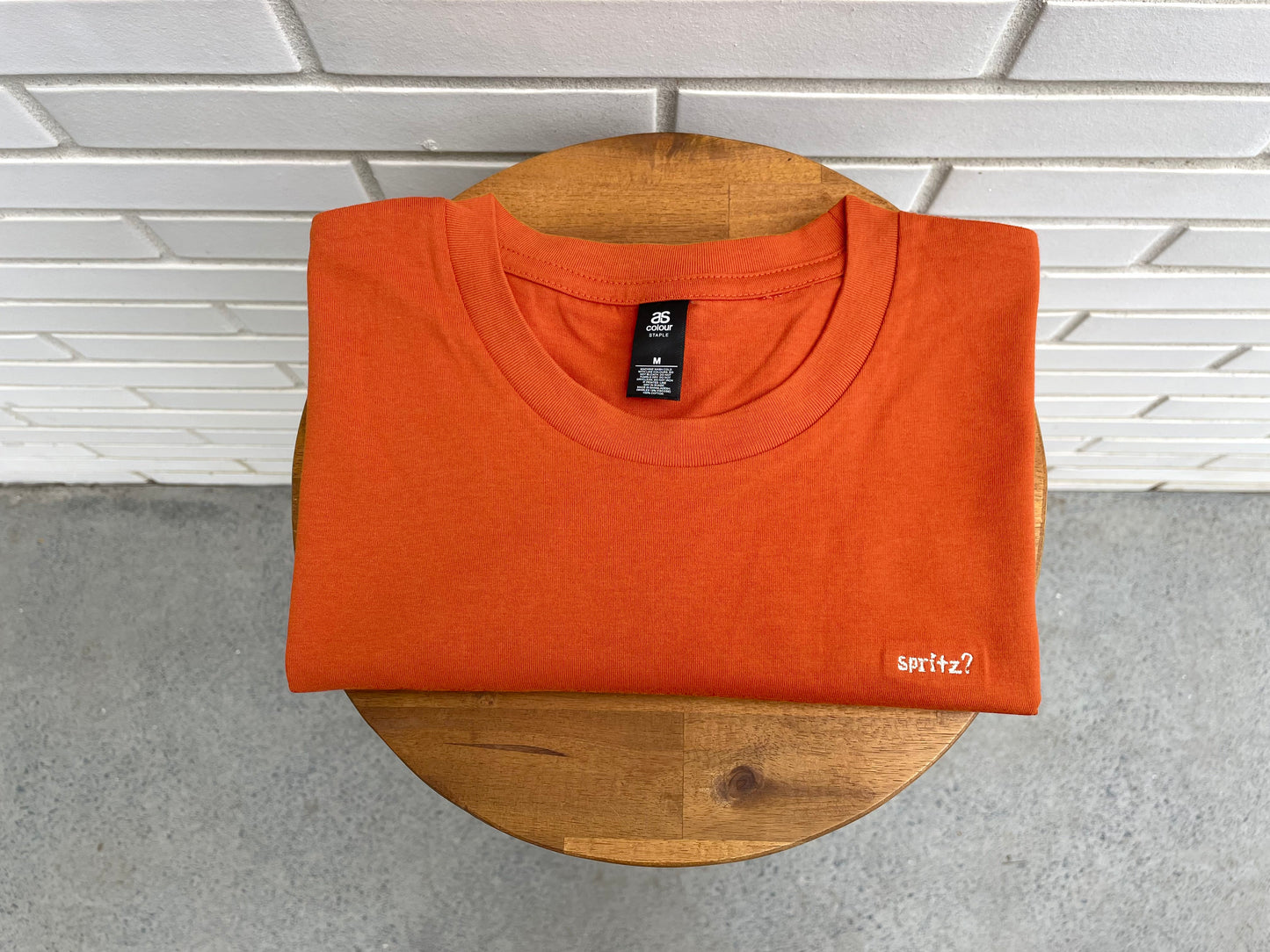 spritz? limited edition embroidered tee (burnt orange)