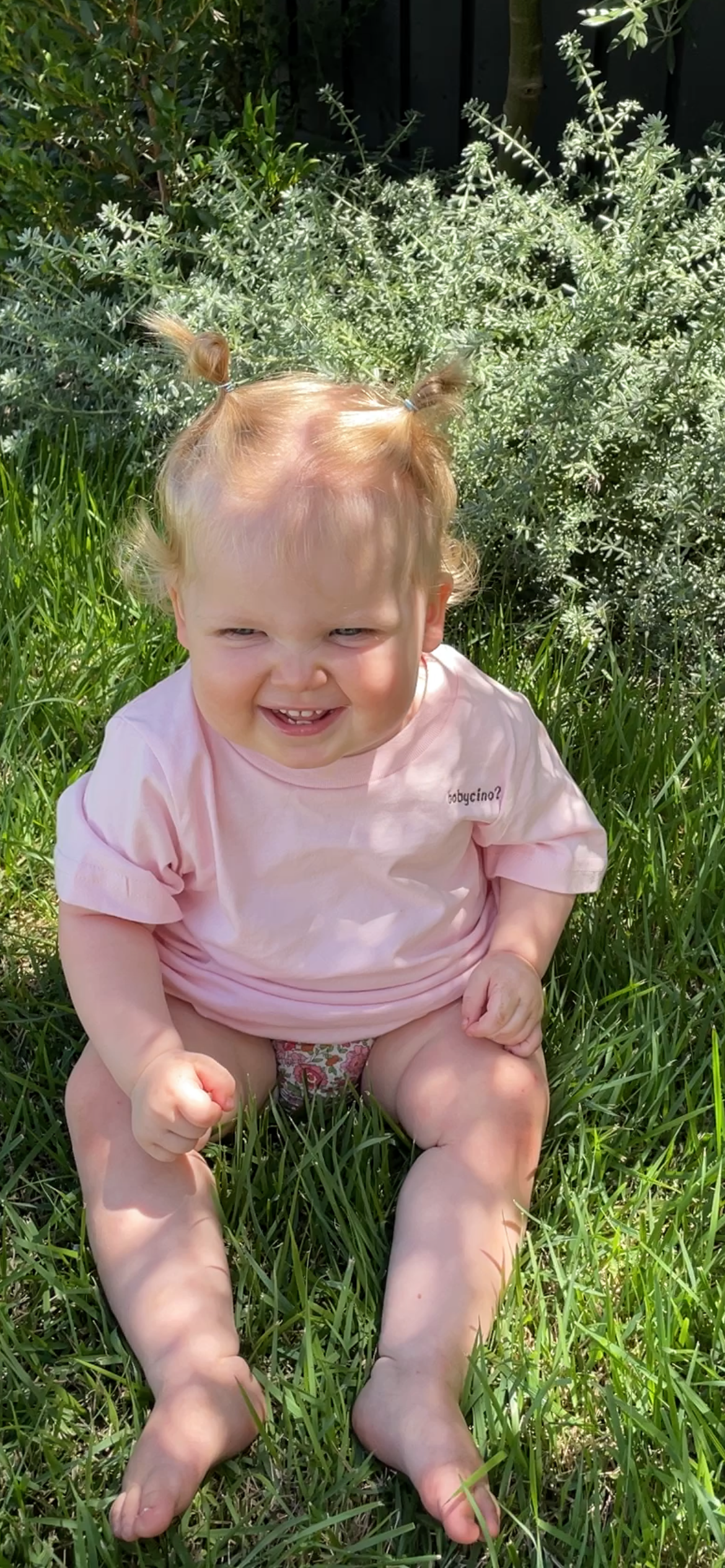 babycino? kids embroidered tee (pink)